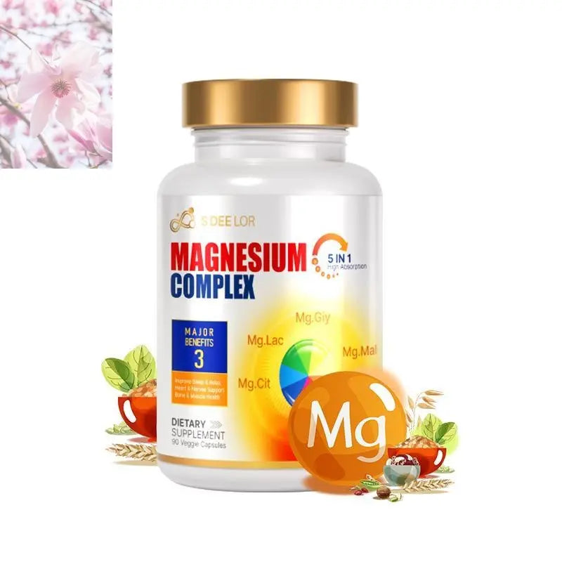 Magnesium Glycinate Malate Vitamin D3 Vegan Formula Supports Bone Health Highly Absorbable Chelated Product - Rooted Regenerative: Sustainable Foods for the Future