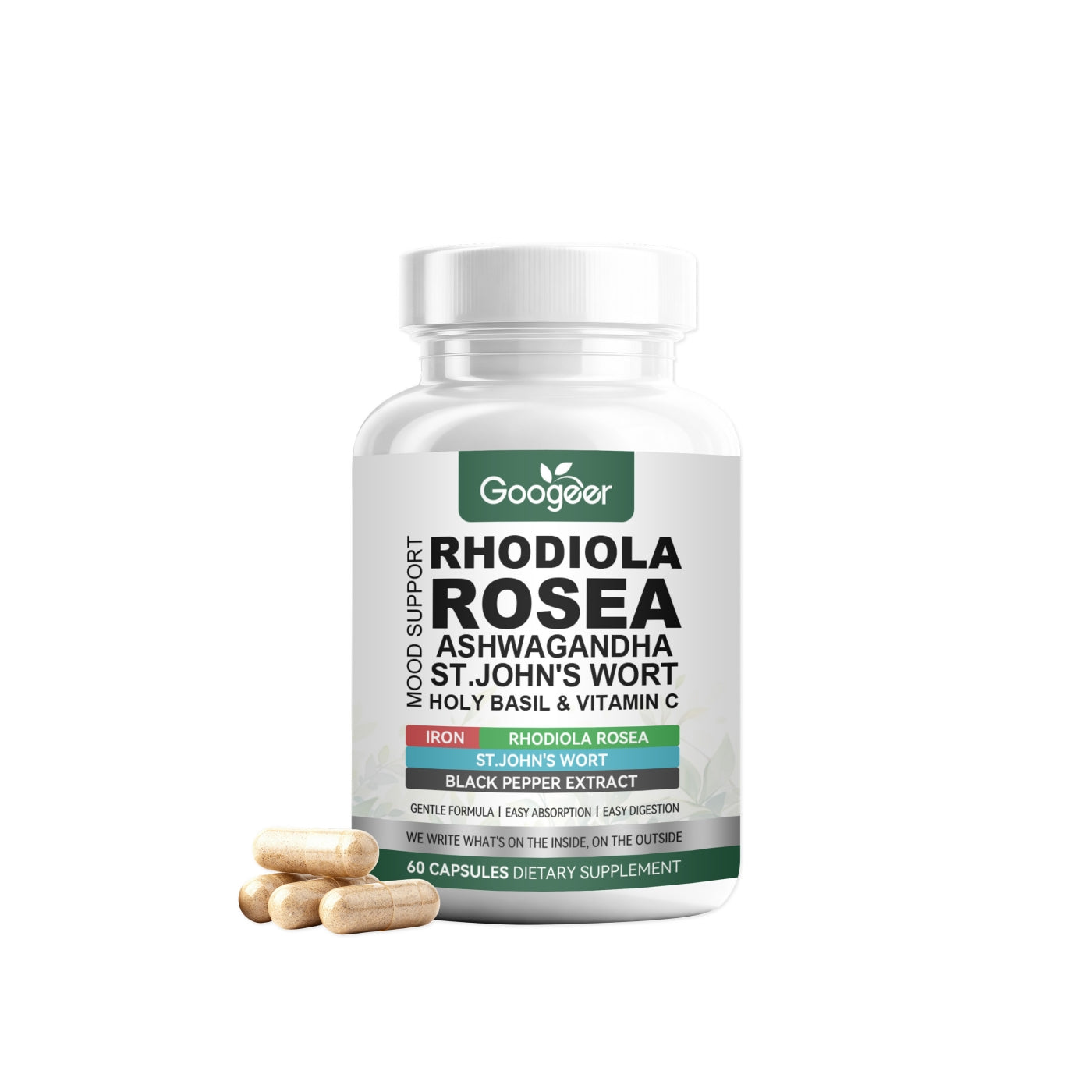 Stress-relieving Health Support Capsule vitamin C, iron - Rooted Regenerative: Sustainable Foods for the Future Rooted & Regenerative: Sustainable Foods for the Future Health & Welness  Health & Welness 