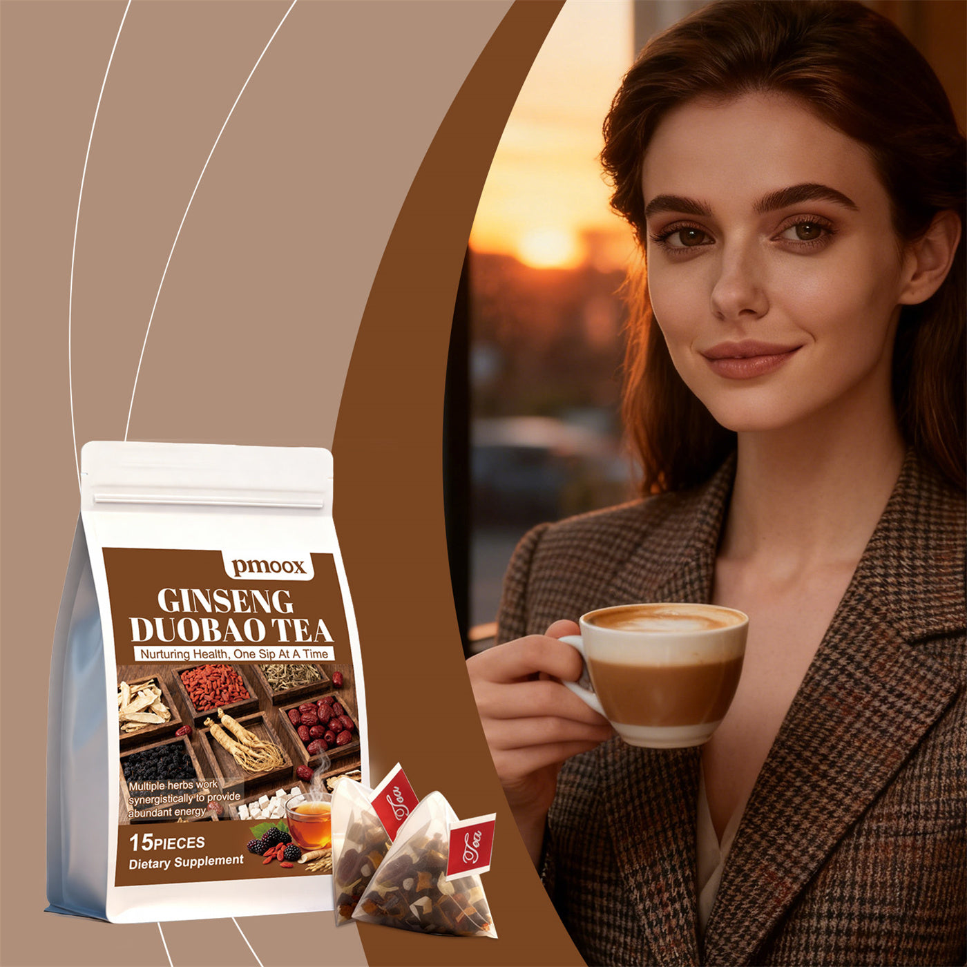 Ginseng Herbal Health Tea Rooted & Regenerative: Sustainable Foods for the Future Rooted & Regenerative: Sustainable Foods for the Future Health & Welness Rooted Regenerative: Sustainable Foods for the Future