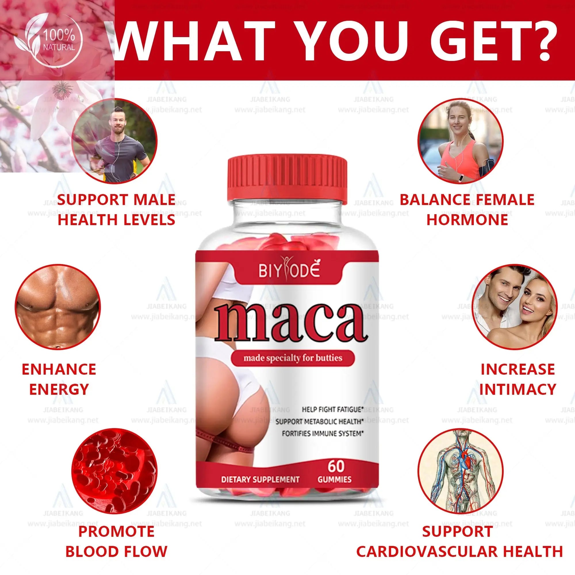Maca Gummies For Hip And Booty Curve Support Beauty Shape Supplement - Rooted Regenerative: Sustainable Foods for the Future
