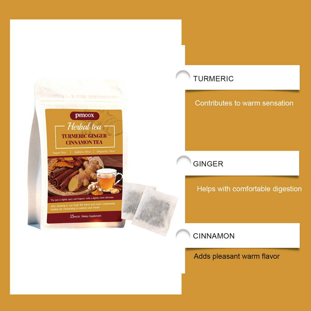 Turmeric Cinnamon Warm Health Tea Herbal - Rooted Regenerative: Sustainable Foods for the Future