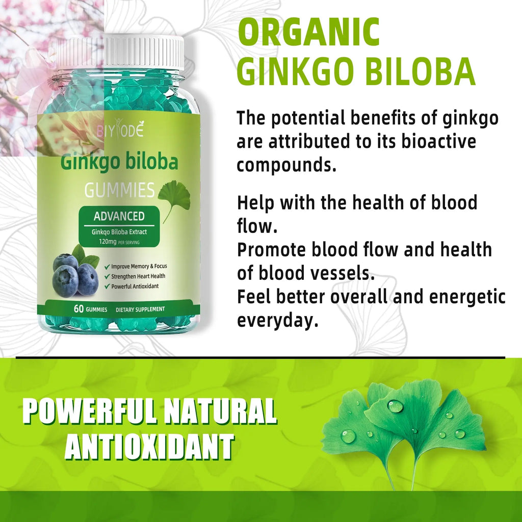 Fast Shipping Ready Stock Wholesale Herbal Supplements Ginkgo Biloba Gummies For Memory & Focus Support - Rooted Regenerative: Sustainable Foods for the Future