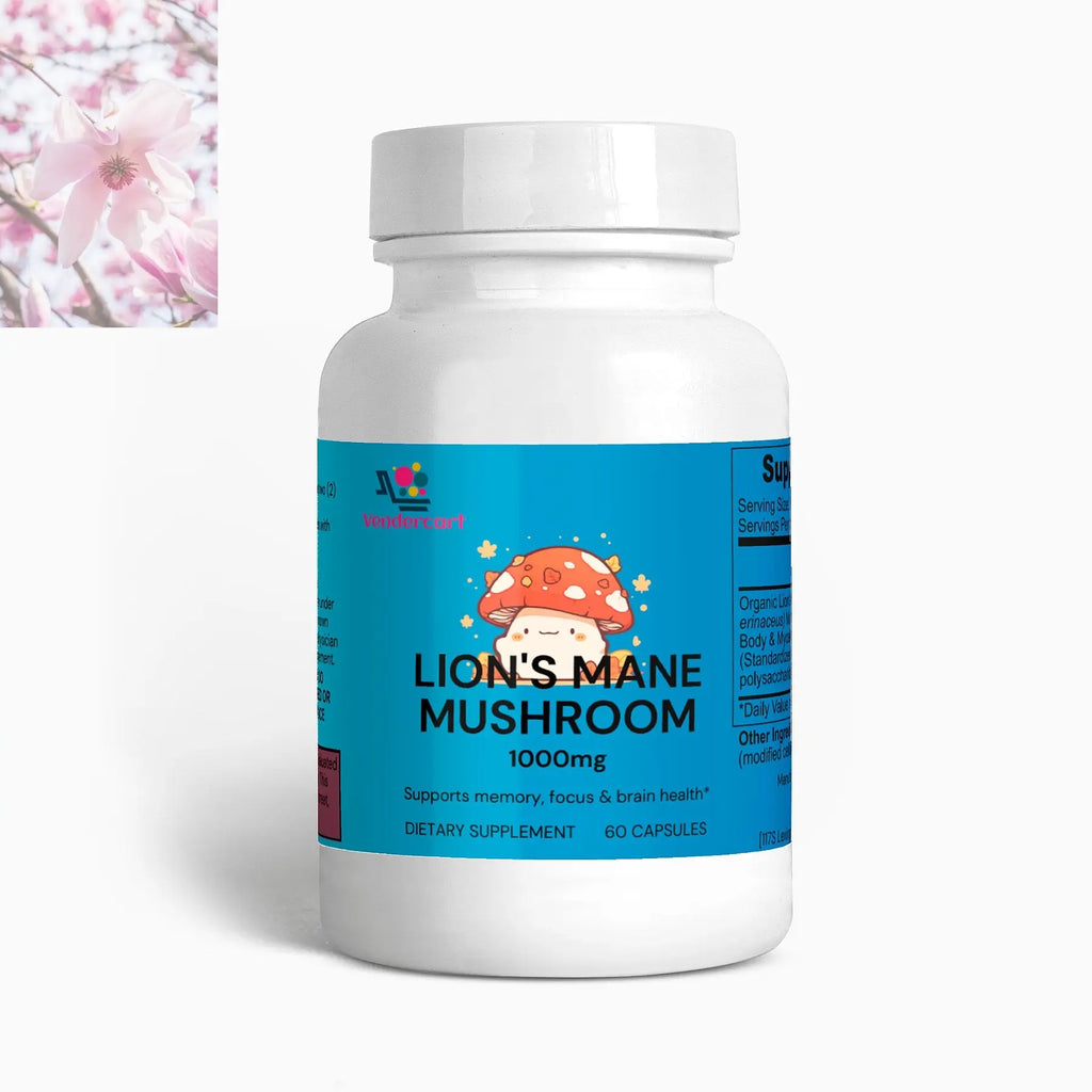 Lions Mane Mushroom Supplement Cognitive Support, Focus - Rooted Regenerative: Sustainable Foods for the Future Lions Mane Mushroom Supplement Cognitive Support, Focus Rooted & Regenerative: Sustainable Foods for the Future Health & Welness Rooted Regenerative: Sustainable Foods for the Future 
