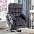 Electric Power  Lift Recliner Chair Sofa With Massage And Heat For Elderly 2 Side Pockets USB Ports Single Recliner Chairs For Living Room Overstuffed Breathable Fabric Reclin - Rooted Regenerative: Sustainable Foods for the Future
