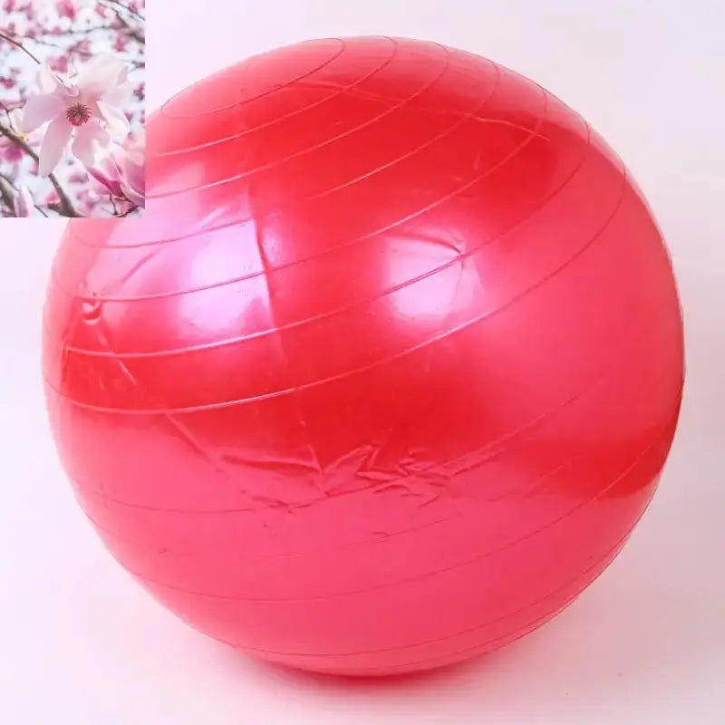 Yoga Ball Fitness Beginner Children Exercise More Gymnastics Glossy Ball - Rooted Regenerative: Sustainable Foods for the Future Rooted & Regenerative: Sustainable Foods for the Future Red / 85CM