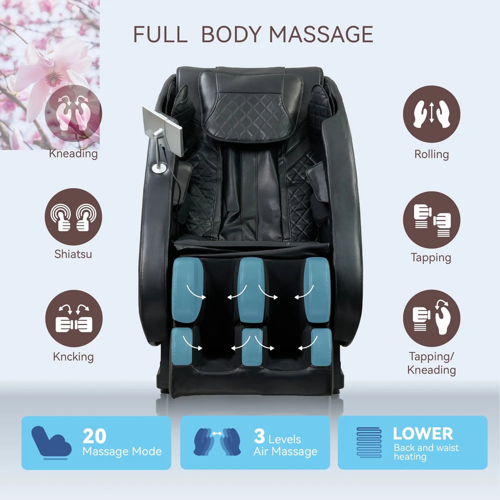Massage Chairs Full Body Massage Recliner With Foot Roller,Airbag Massage SL Track, Zero Gravity, Bluetooth Speaker,Black - Rooted Regenerative: Sustainable Foods for the Future