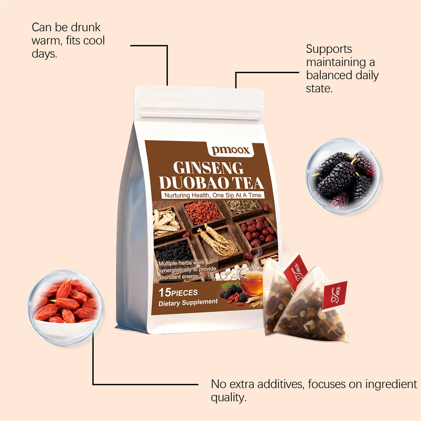 Ginseng Herbal Health Tea Rooted & Regenerative: Sustainable Foods for the Future Rooted & Regenerative: Sustainable Foods for the Future Health & Welness Rooted Regenerative: Sustainable Foods for the Future