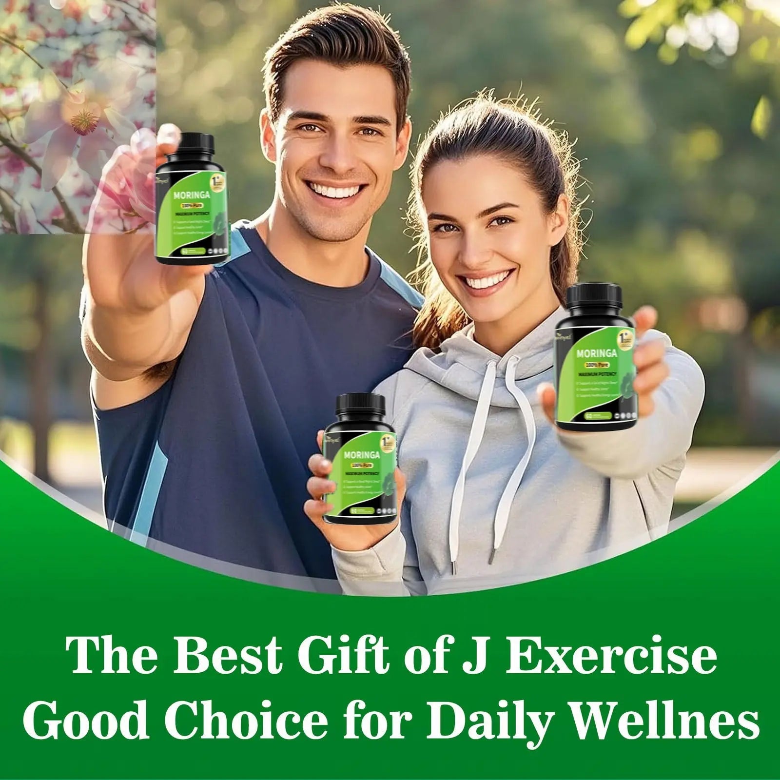 Pure Moringa Capsules - High Potency, Health & Fitness With Essential Vitamins & Amino Acids - 60 Capsules - Rooted Regenerative: Sustainable Foods for the Future