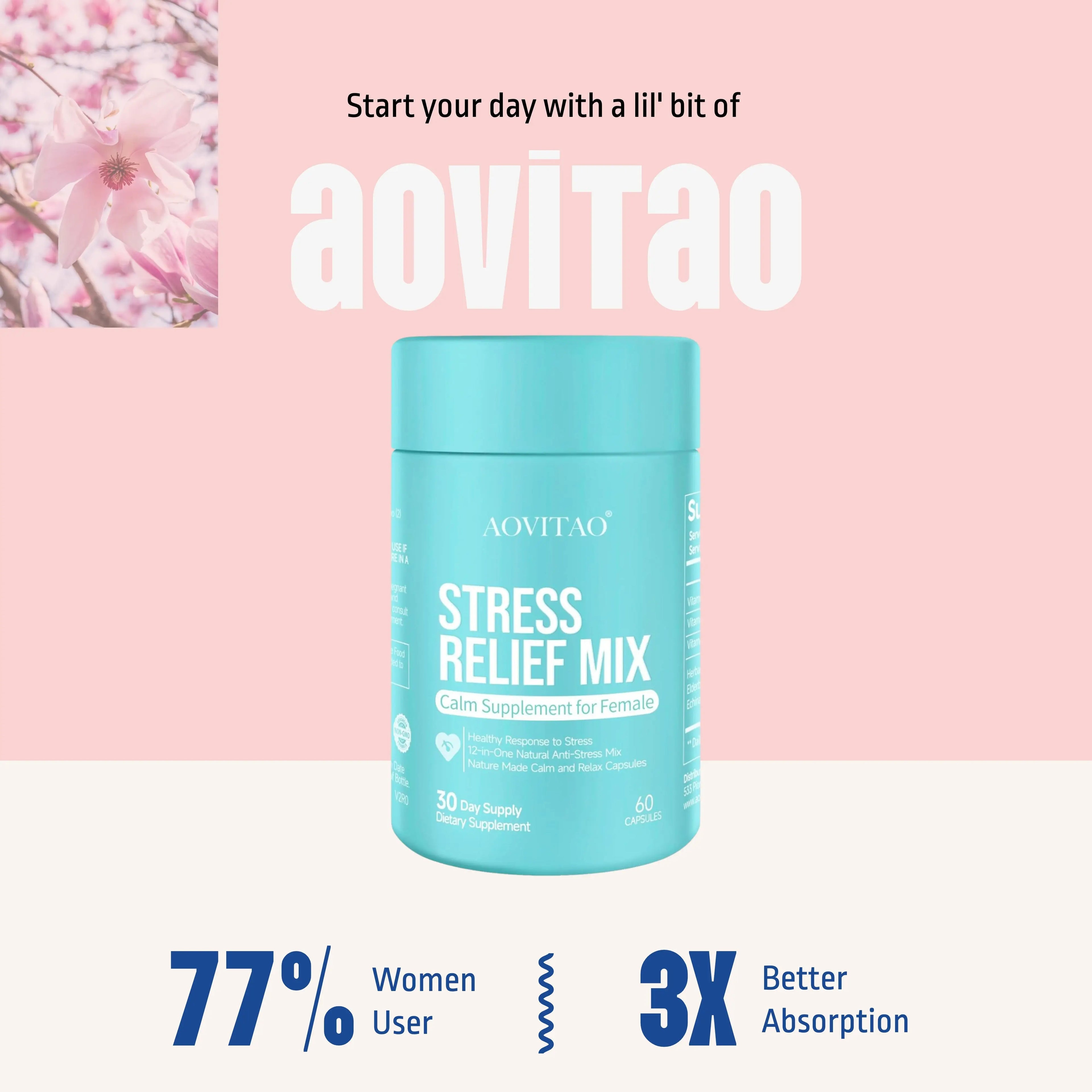 Ashwagandha For Women Supplement With L-Theanine Magnesium, Stress Relief, Focus And Relaxation Support Anxiery Pill - Rooted Regenerative: Sustainable Foods for the Future