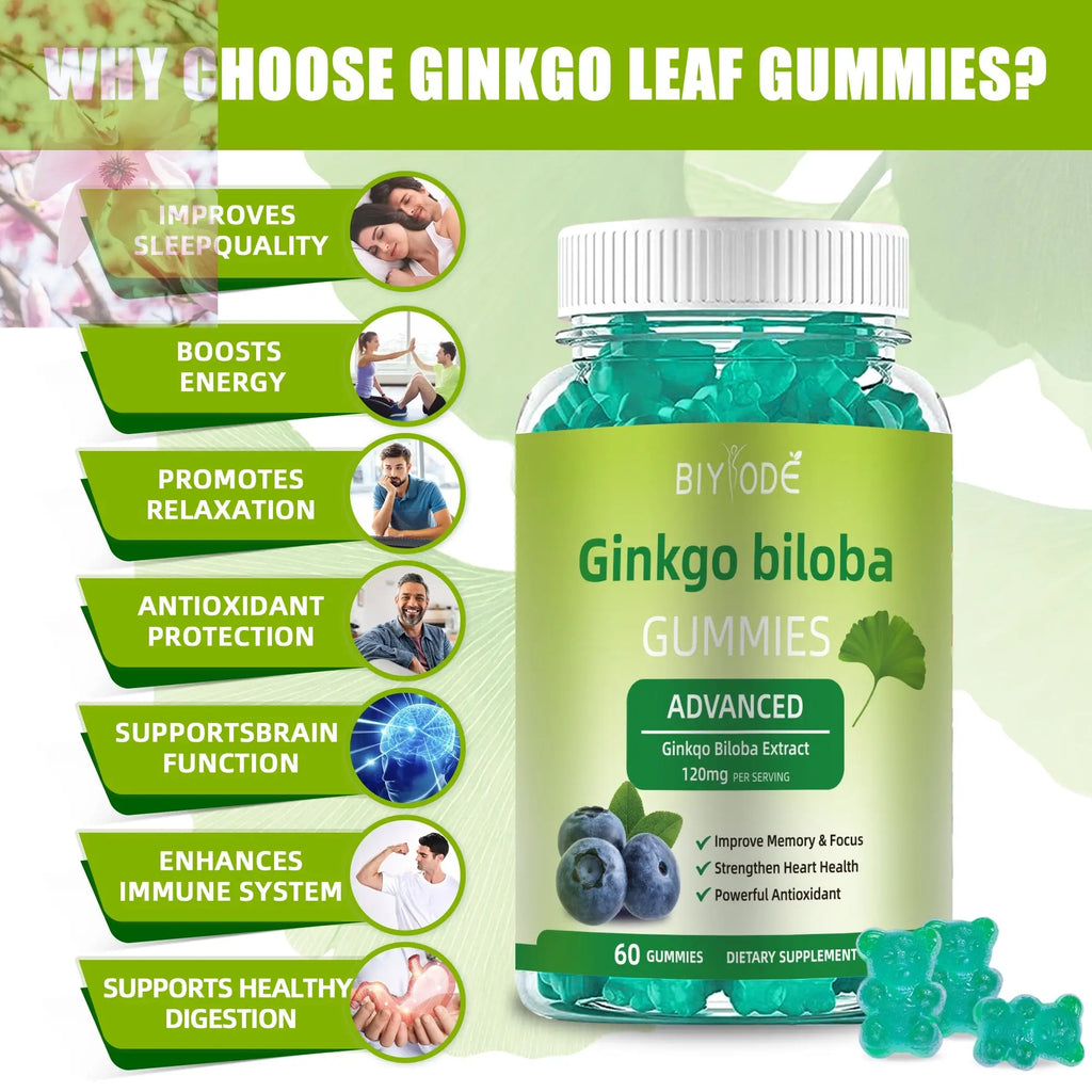 Fast Shipping Ready Stock Wholesale Herbal Supplements Ginkgo Biloba Gummies For Memory & Focus Support - Rooted Regenerative: Sustainable Foods for the Future