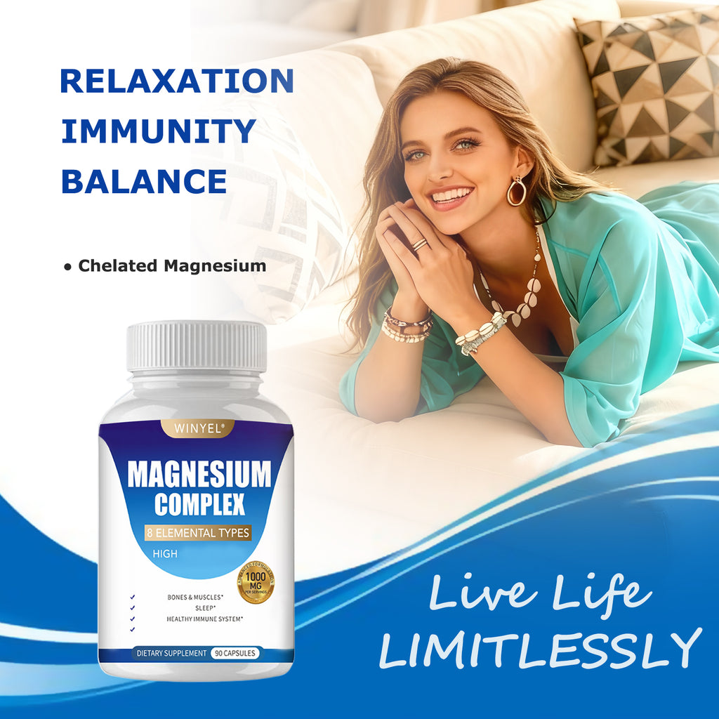 MAGNESIUM COMPLEX Wellness Capsules With Malate & Glycinate And 8 ELEMENTAL MAGNESIUM, Supports Health 90 Capsules, Dietary Supplement. Rooted & Regenerative: Sustainable Foods for the Future Rooted & Regenerative: Sustainable Foods for the Future Health & Welness Rooted Regenerative: Sustainable Foods for the Future