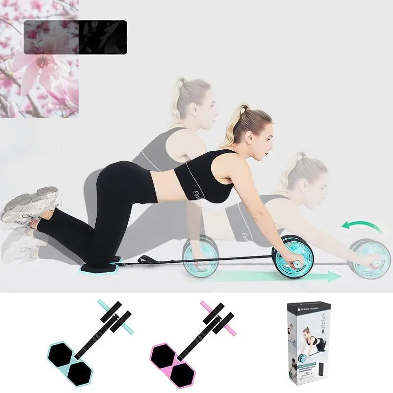 Abdominal Wheel Household Automatic Rebound Fitness Equipment - Rooted Regenerative: Sustainable Foods for the Future