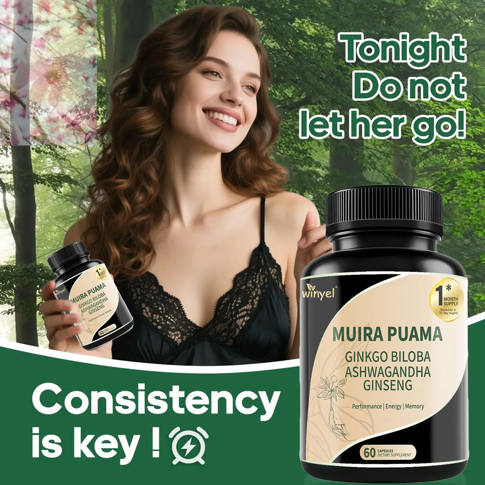 Muira Puama Ginseng Ashwagandha Ginkgo Tribulus  Herbal Supplements  Unleash Your Potential Through Our Pills  Dietary Supplements, Help Promote An Active And Healthy Lifestyle  60 Capsules - Rooted Regenerative: Sustainable Foods for the Future